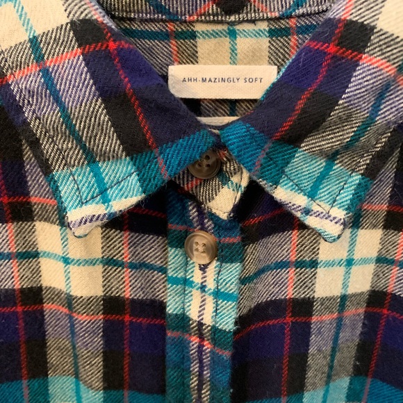 American Eagle Plaid Shirt- small - Picture 2 of 4